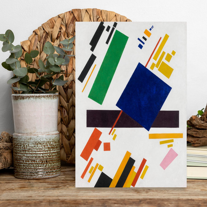 Suprematist Composition, 1916 Abstract Classic Colorful Wall Art Print by Kazimir Severinovich Malevich - Wrapped Canvas Print