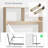 Multi-Cubby Desktop Storage Hutch, Open Compartment Desk Organizer Shelf-1854381369