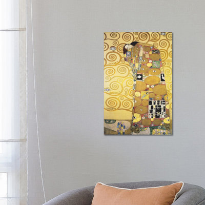 Erfullung 1905 by Gustav Klimt - Wrapped Canvas Print