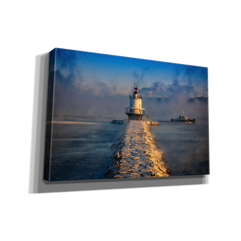 «Passing The Lighthouse» par Rick Berk, art mural sur toile