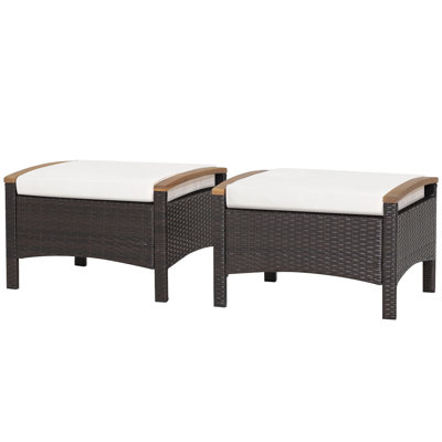 Alfeus Wicker Outdoor Ottoman