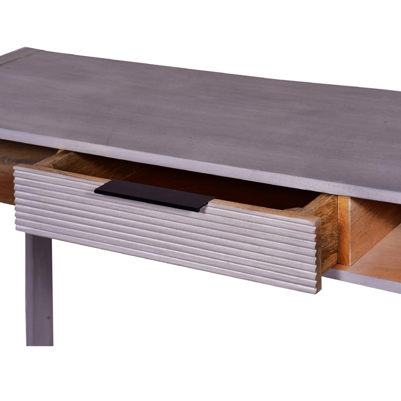 Lyster 43.89" Solid Wood Console Table Wood Console Table Entryway Table Modern Console Table