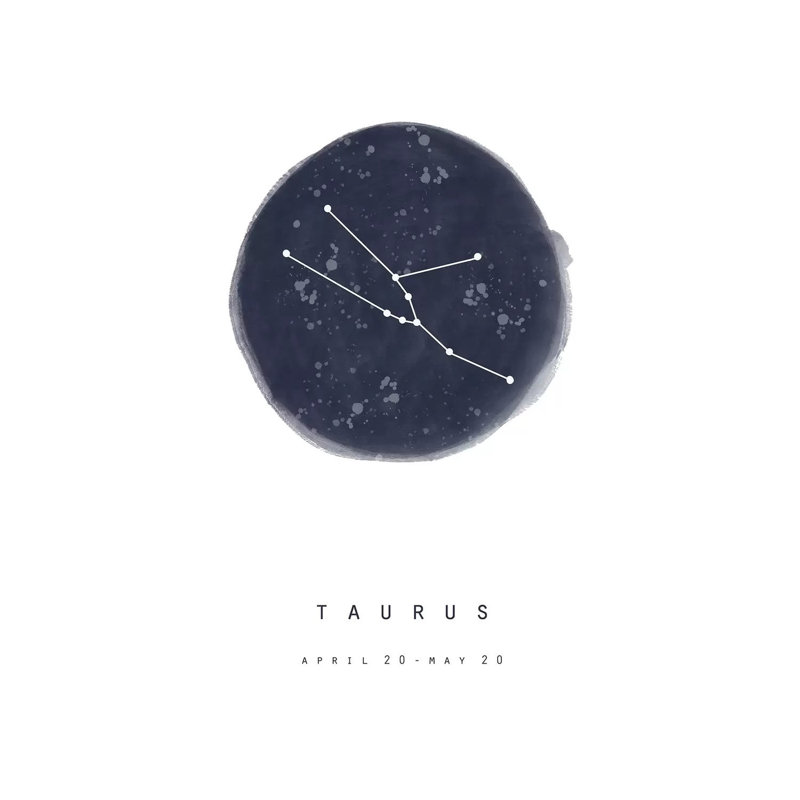 Taurus by Leah Straatsma - Wrapped Canvas Gallery-Wrapped Canvas Giclée, 20.32 cm H x 30.48 cm W