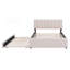 Lit plateforme tapissier avec lit gigogne double Teddy-666011031