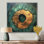 «Giscard Forest Emerald Ripples Through The Woods IV», art mural forêt