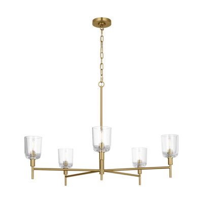 Thom Filicia Hartley Dining Room Chandelier With Clear Shade