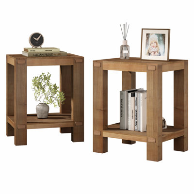 Darrall End Table with Storage Shelf
