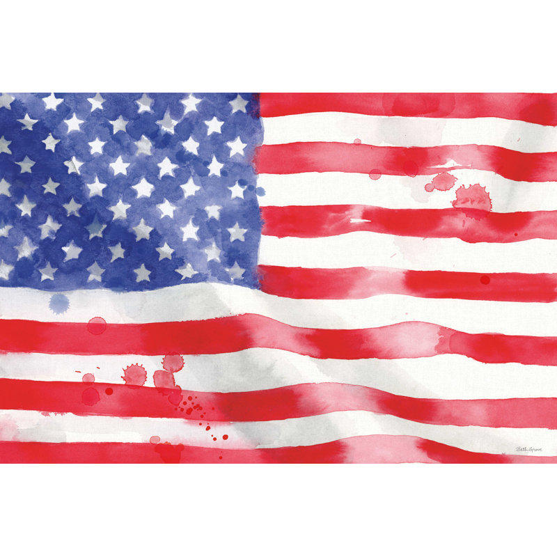 Americana Style I, H 32 po x l 48 po, Non, Wrapped Canvas