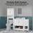 Stovall 73 Inch Double Vanity with Integrated Top and Sink with Mirrors-1984251104