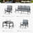Tapasi 9 - Person Patio Conversation Set with Rocking Lounge Chairs & Optional Firepit Table-101551523-106924938