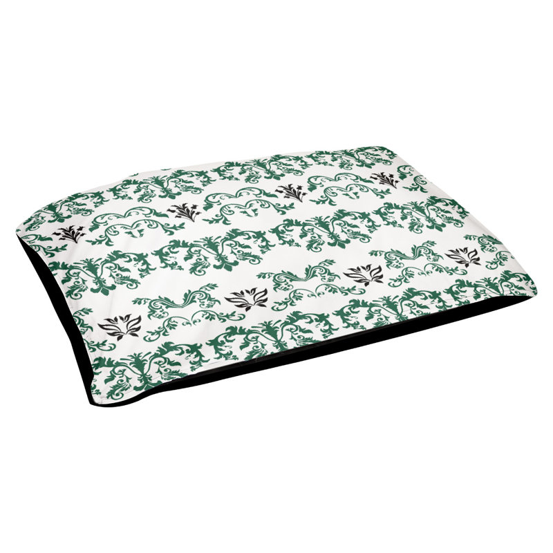 Lit pour chat Houston Houston, Taille moyenne - L 32,5 po x l 42,5 po, Blanc / vert / noir / noir