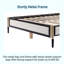 Structure de lit double avec tête de lit en tissu matelassé blanc-686028323