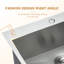 Workstation Farmhouse Right Angle Drop-In Kitchen Sink With Accessories-123594189