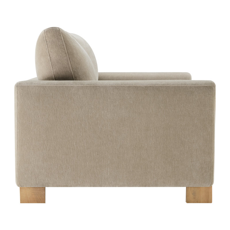 Adika 88" Upholstered Sofa, Capri Wicker Performance Chenille