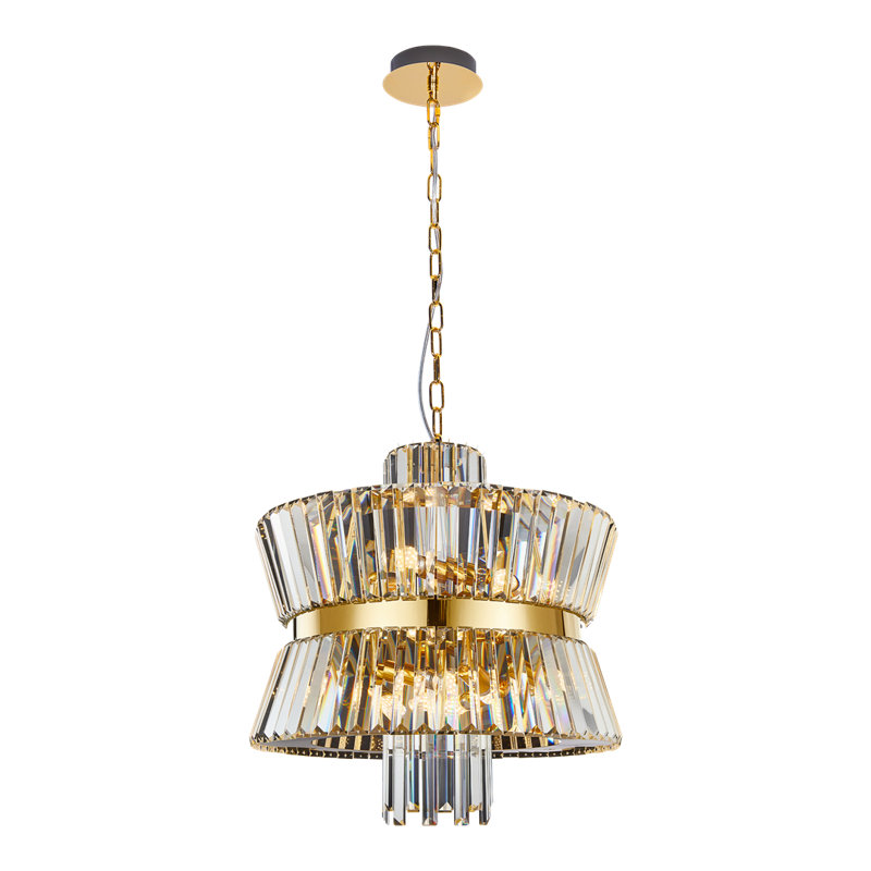 Aurelia 12 - Light Crystal Pendant, Gold, Gold
