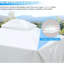 Housse de protection pour abri de jardin d'extérieur 12 pi x 12 pi - Hiver toutes saisons avec parois latérales, fenêtres en filet de polypropylène, enceinte d'intimité blanche