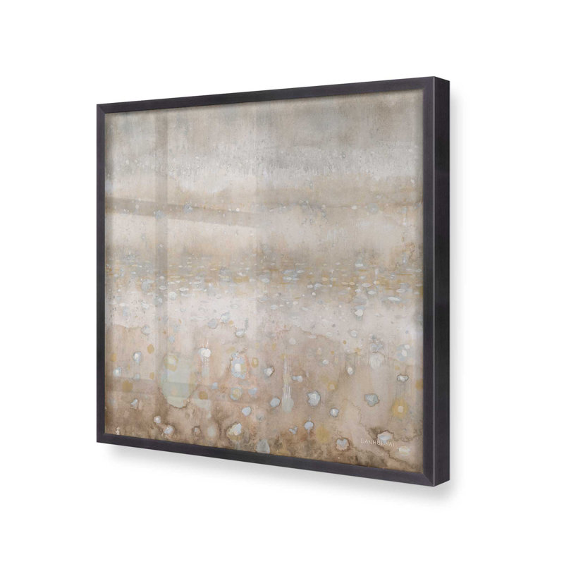 Impression sur toile Shimmering Drops of Light II, H 13,75 po x l 13,75 po, Zinc patiné