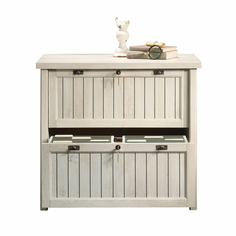 Costa 33.38'' Wide 2 -Drawer Lateral Filing Cabinet, Chalked Chestnut