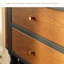 Buffet décoratif rétro en bois massif minimaliste-110477062