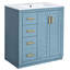 Meuble-lavabo en céramique 30 po. Bois massif et fabrication. Armoire dissimulée. Meuble-lavabo Indigo . Rangement spacieux. Unité-1682969038