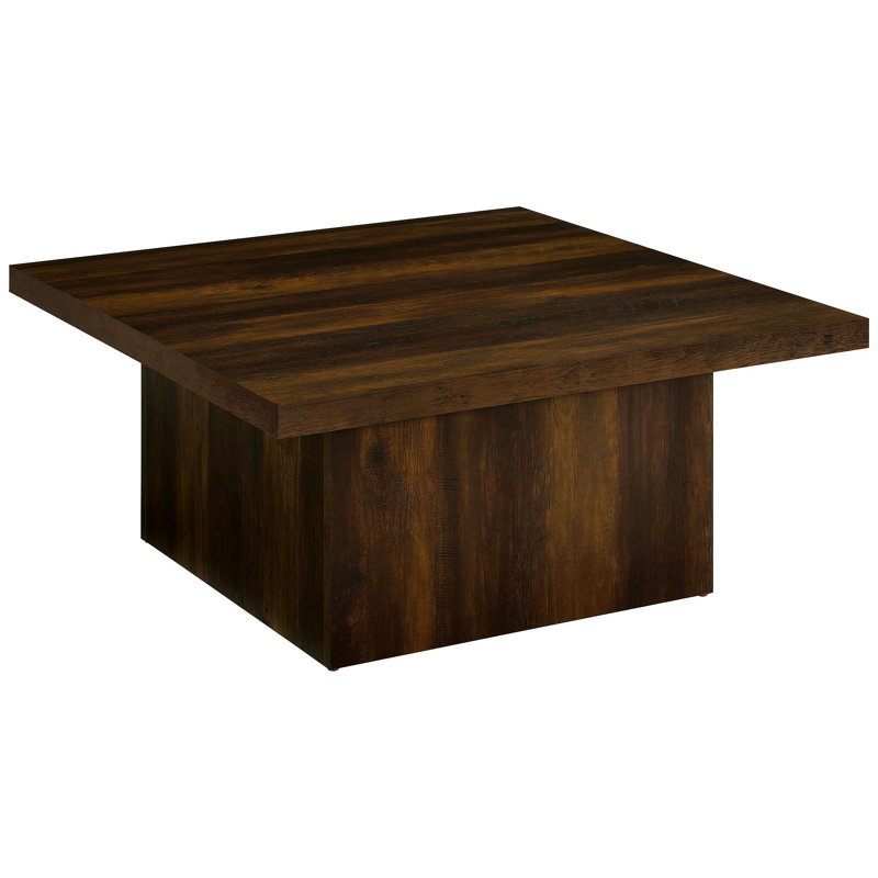 Pine Coffee Table, 16.28" H x 23.53" W x 35.53" D, Walnut