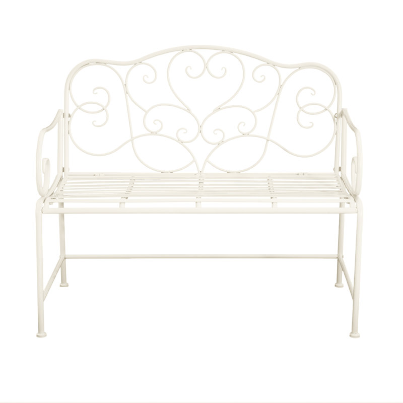 Banc de jardin Sunnydaze - blanc