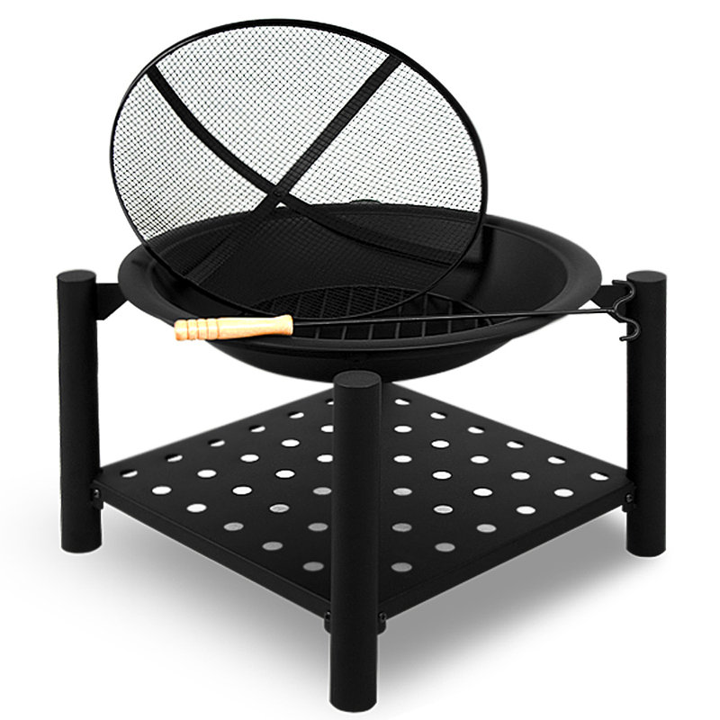 Chrissy Square Steel Smokeless Fire Pit