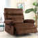 Abston Wide Velvet Oversize Upholstered Manual Standard Recliner(Set of 2)