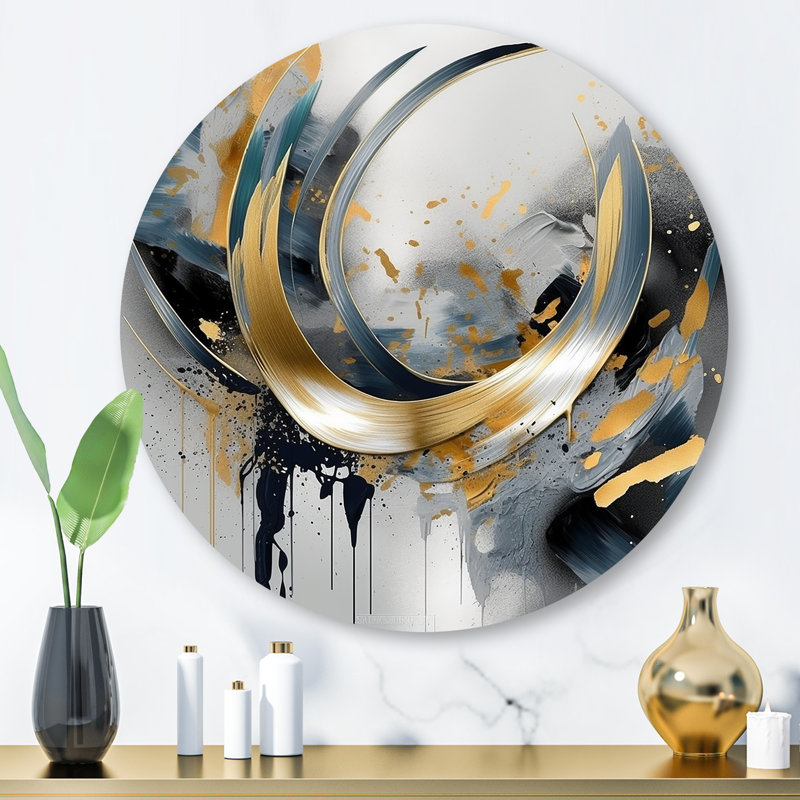 Doux couleurs marbrées abstraites IV - Décoration murale abstraite en métal marbré, H 29 po x l 29 po x P 1 po