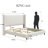 King Size upholstered Wingback Platform Bed-59418527
