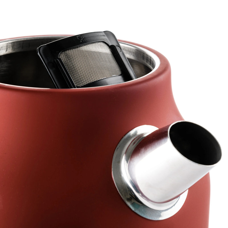 Westinghouse 1.7L Stainless Steel Electric Tea Kettle, Red