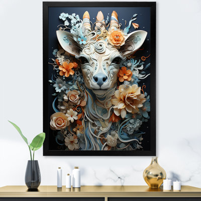Girafe grise surré - Savane