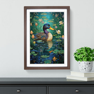 Duck Nouveau No.2 Framed Print