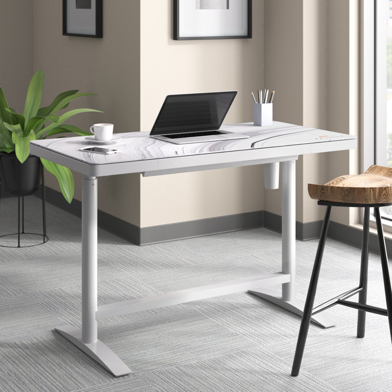 Upper Square™ Teressa Electronic Height Adjustable Standing Desk ...