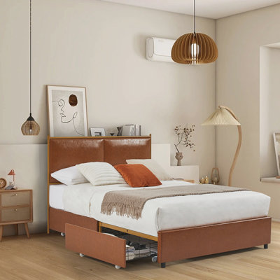 Lit plateforme avec rangement Hiers