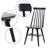 Alvie 17" Wide Modern Farmhouse Windsor Back Solid Wood Dining Chairs-99057976
