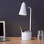 Lampe de bureau 19,5 po en métal blanc avec organisateur-998843186-998843184