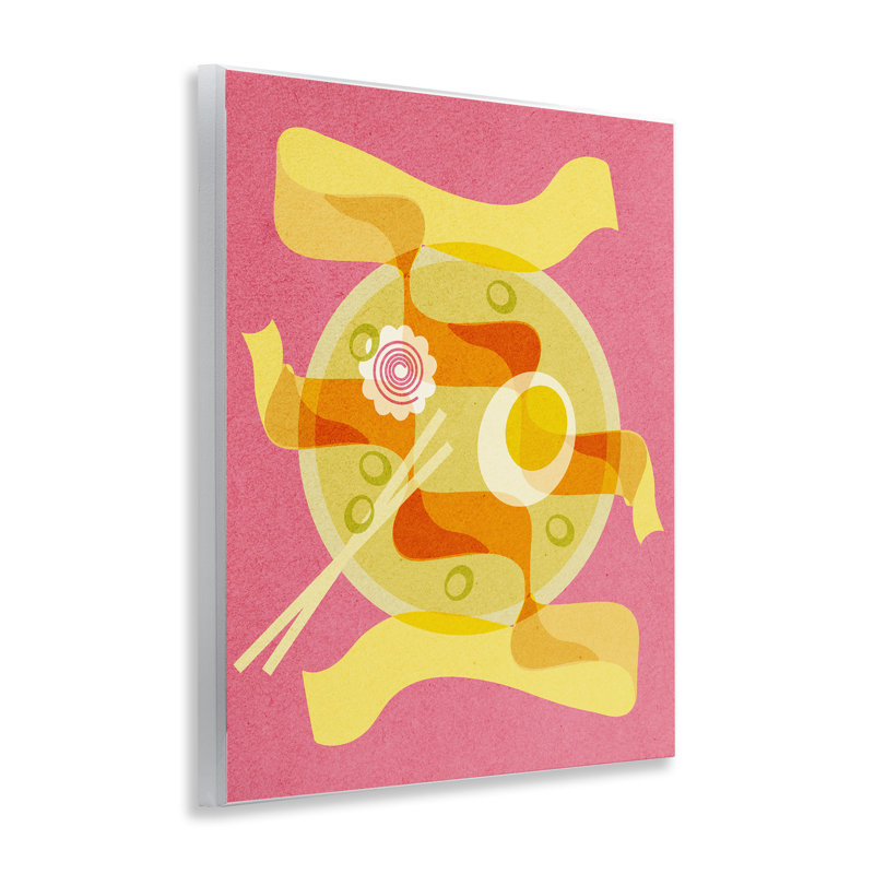 Plaque murale rétro Retro Ramen Bowl, design par Lil 'Rue