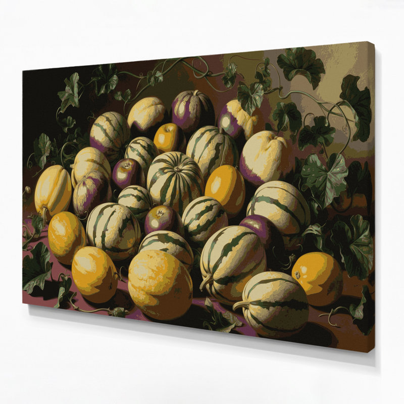 «Fruit Pepino Melon», art mural sur toile, H 11 po x l 14 po