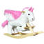 Jouet, cheval à bascule licorne