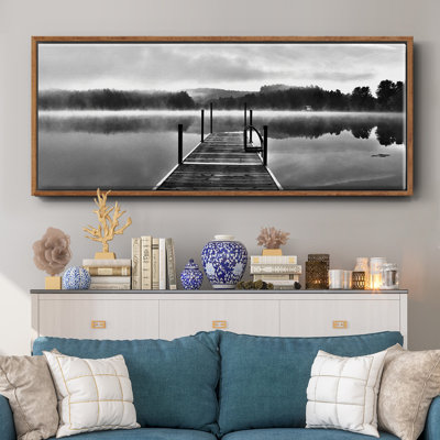 August's Garden I- Framed Canvas