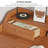 Simple Rectangular Cherry Wood Solid Writing Desk