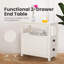 60cm W Manufactured Wood Bedside Table