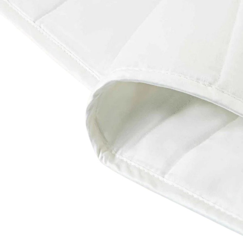 Couverture lestée en coton Baloo Living, Très grand lit, Blanc