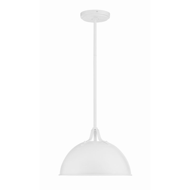 Carlacia 1 - Light Dome Pendant, White