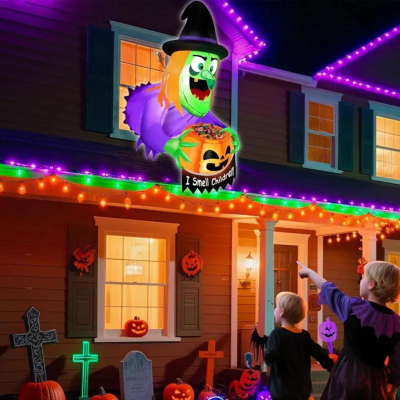 Décorations d'Halloween gonflables 4 pi 4 pi