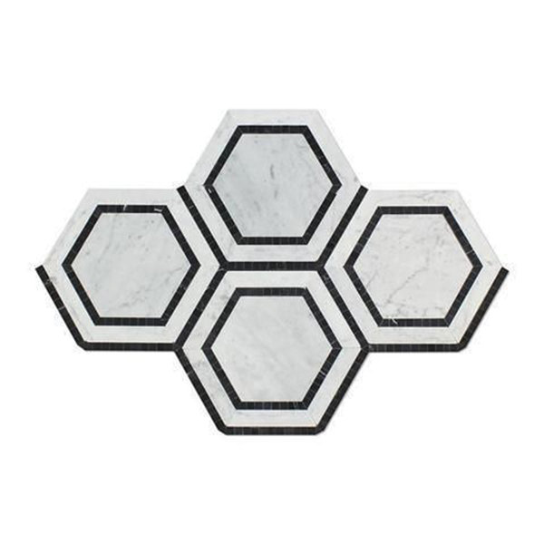 Marble Honeycomb Mosaic Wall & Floor Tile