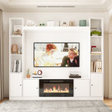 Media Center With Electric Fireplace Heater