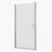 1/4" Tempered Glass Shower Door With Universal Pivot - 1 3/8" Adjustable, Polished , #304 Stainless Steel Handle, Wall Channel, 36000 Open & Close Tests, Easy Install, Leakage, Smooth System, 28-29-124897957
