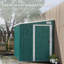 Outsunny 7 x 5ft Galvanised Metal Shed, with Sliding Door - Green